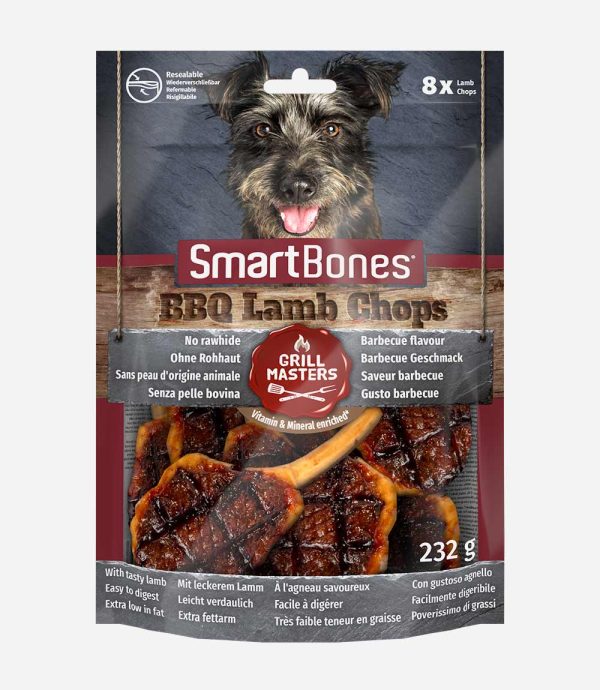The best website for buying wholesale SmartBone Grill Masters BBQ Lamb  Chops Dog Treats - 8 Chops Online now